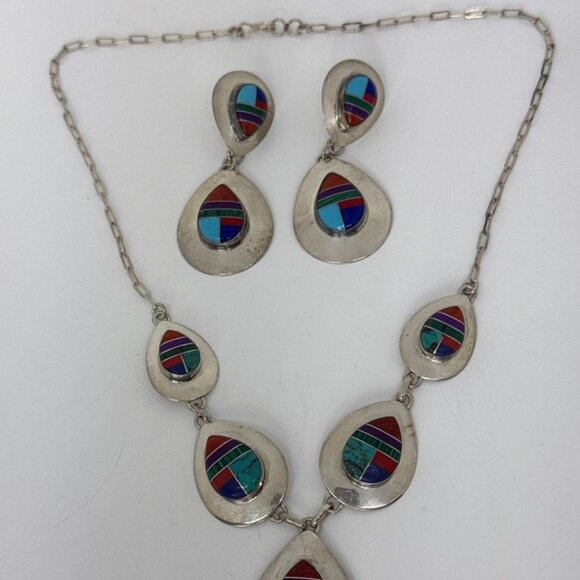 Collection of Vintage Paula Armstrong Navajo sterling silver jewellery - Picture 1 of 5